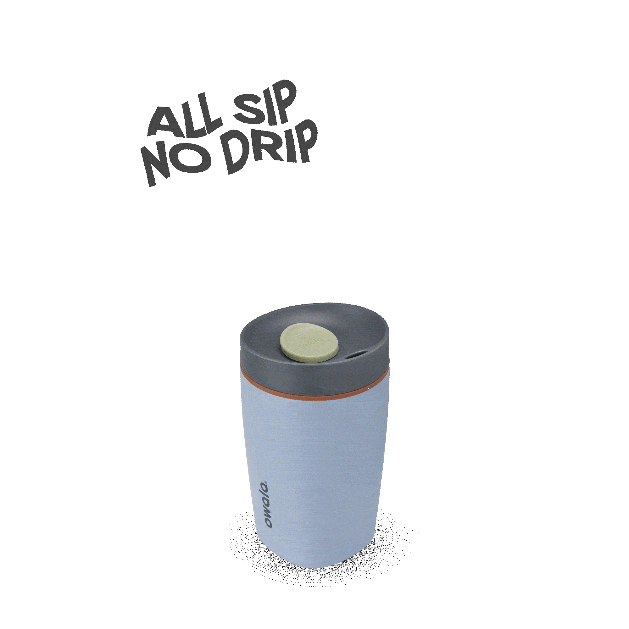 SmoothSip Slider 12oz in Lakeside, rotating view