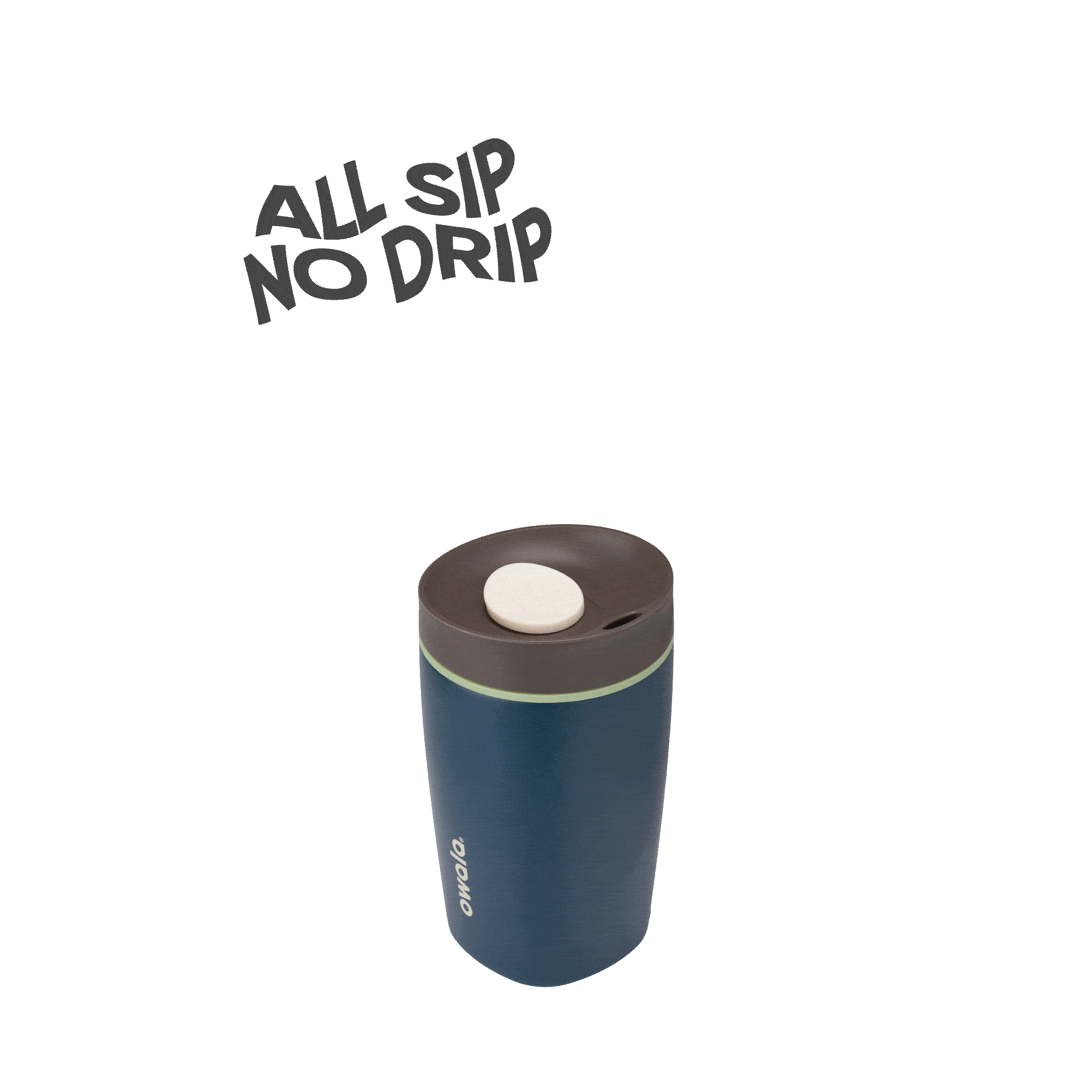 SmoothSip Slider 12oz in Moonlit Shadow, rotating view