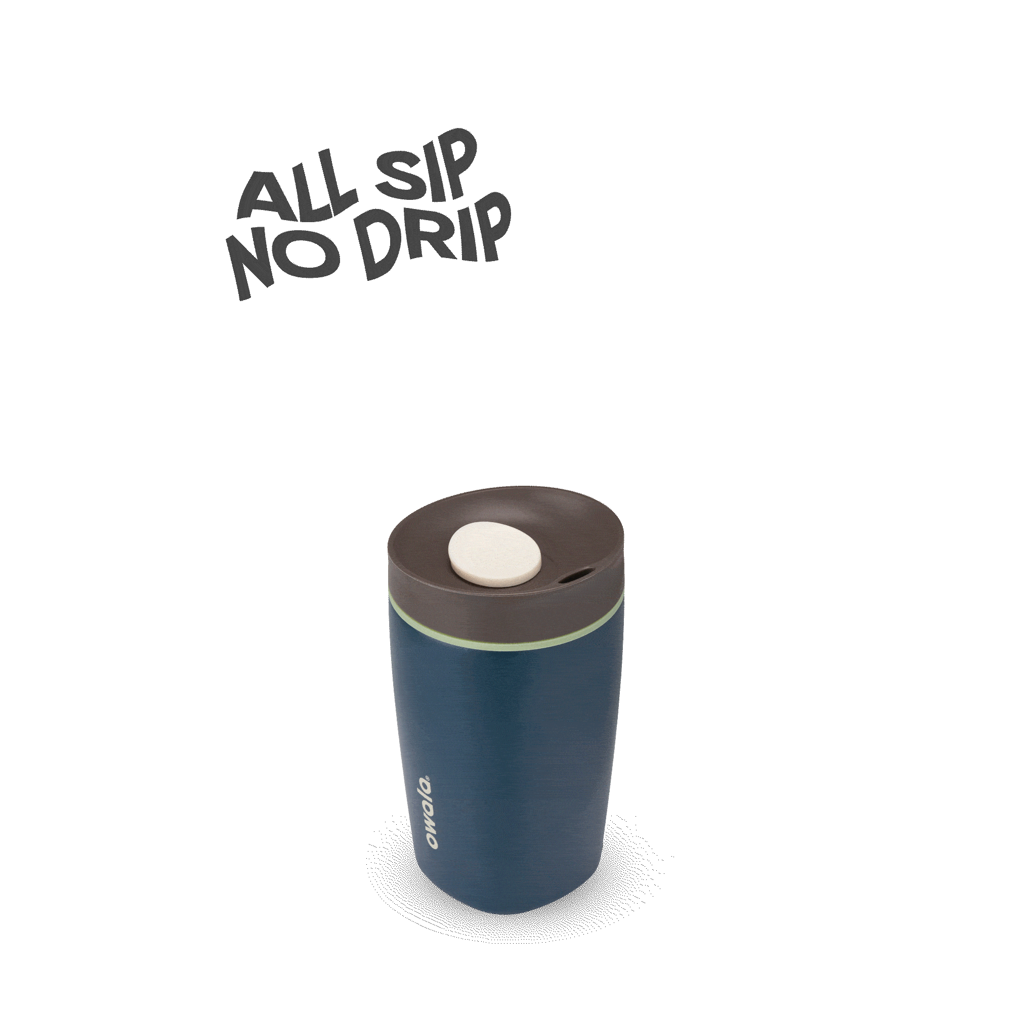 SmoothSip Slider 12oz in Moonlit Shadow, rotating view