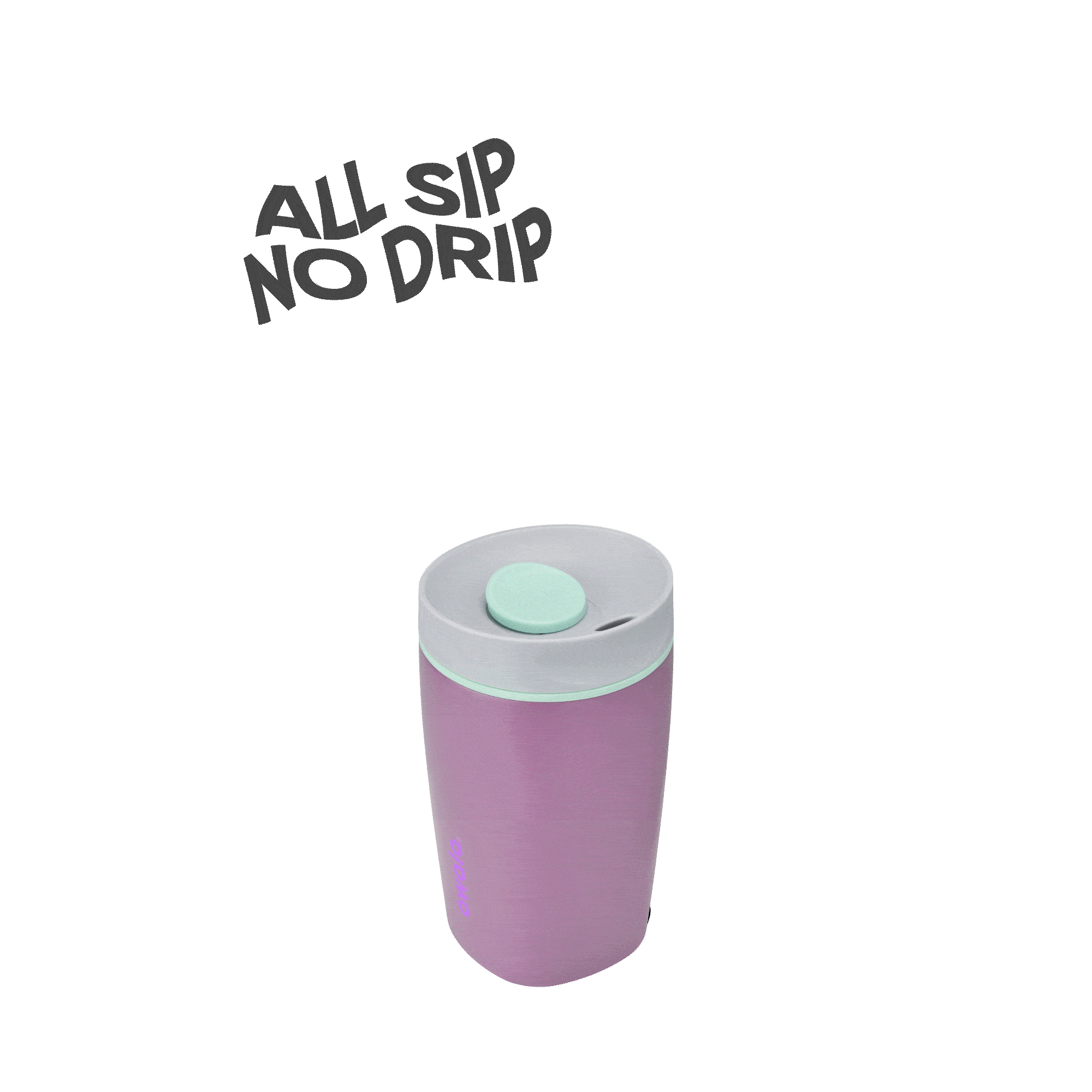 SmoothSip Slider 12oz in Plum Perfect, rotating view