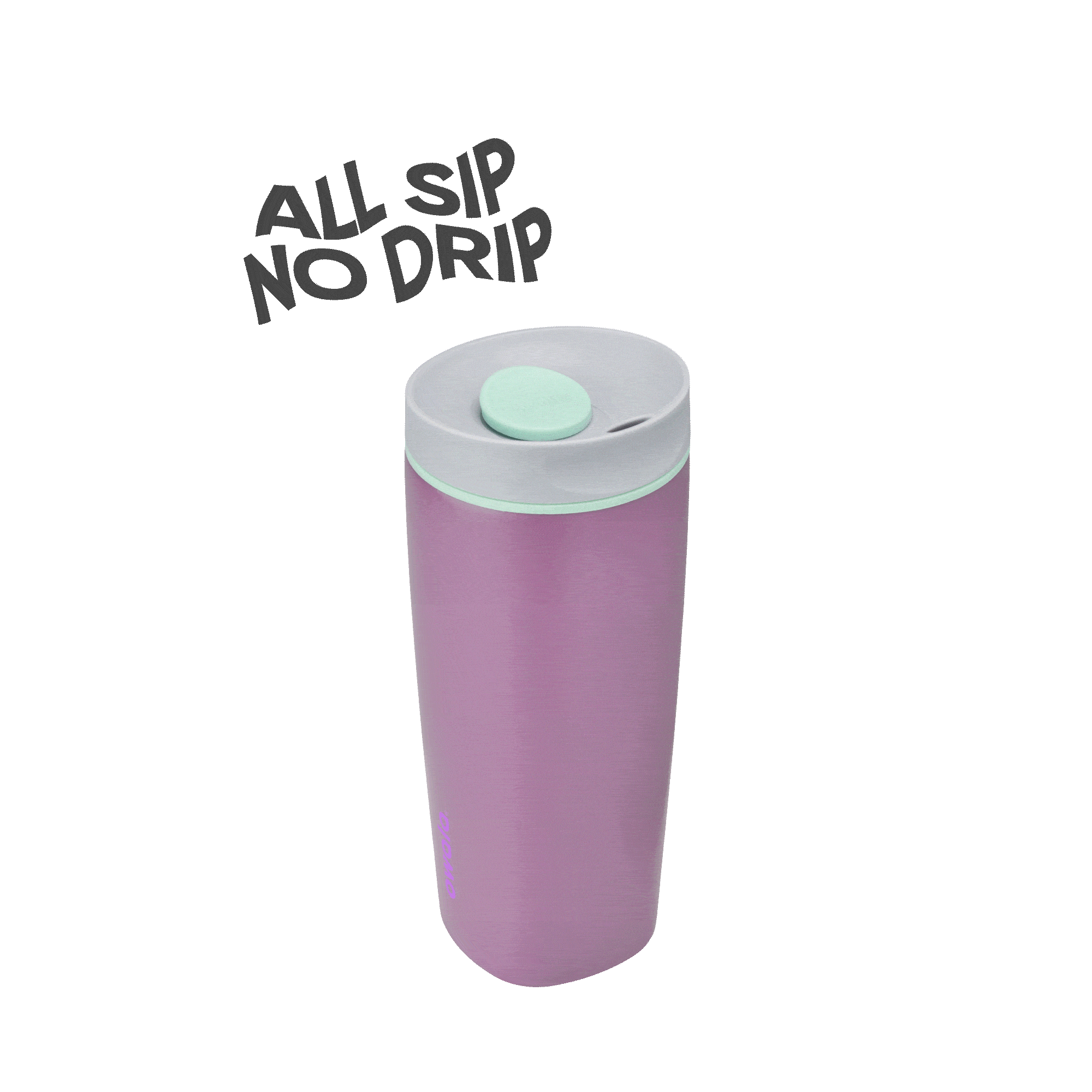 SmoothSip Slider 20oz in Plum Perfect, rotating view
