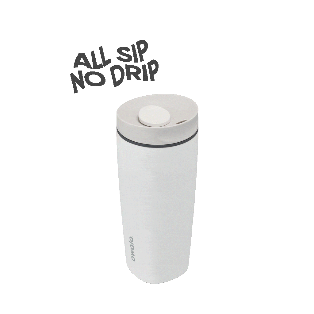 SmoothSip Slider 20oz in Shy Marshmallow, rotating view