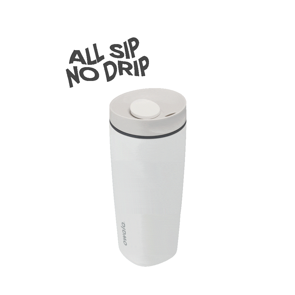 SmoothSip Slider 20oz in Shy Marshmallow, rotating view