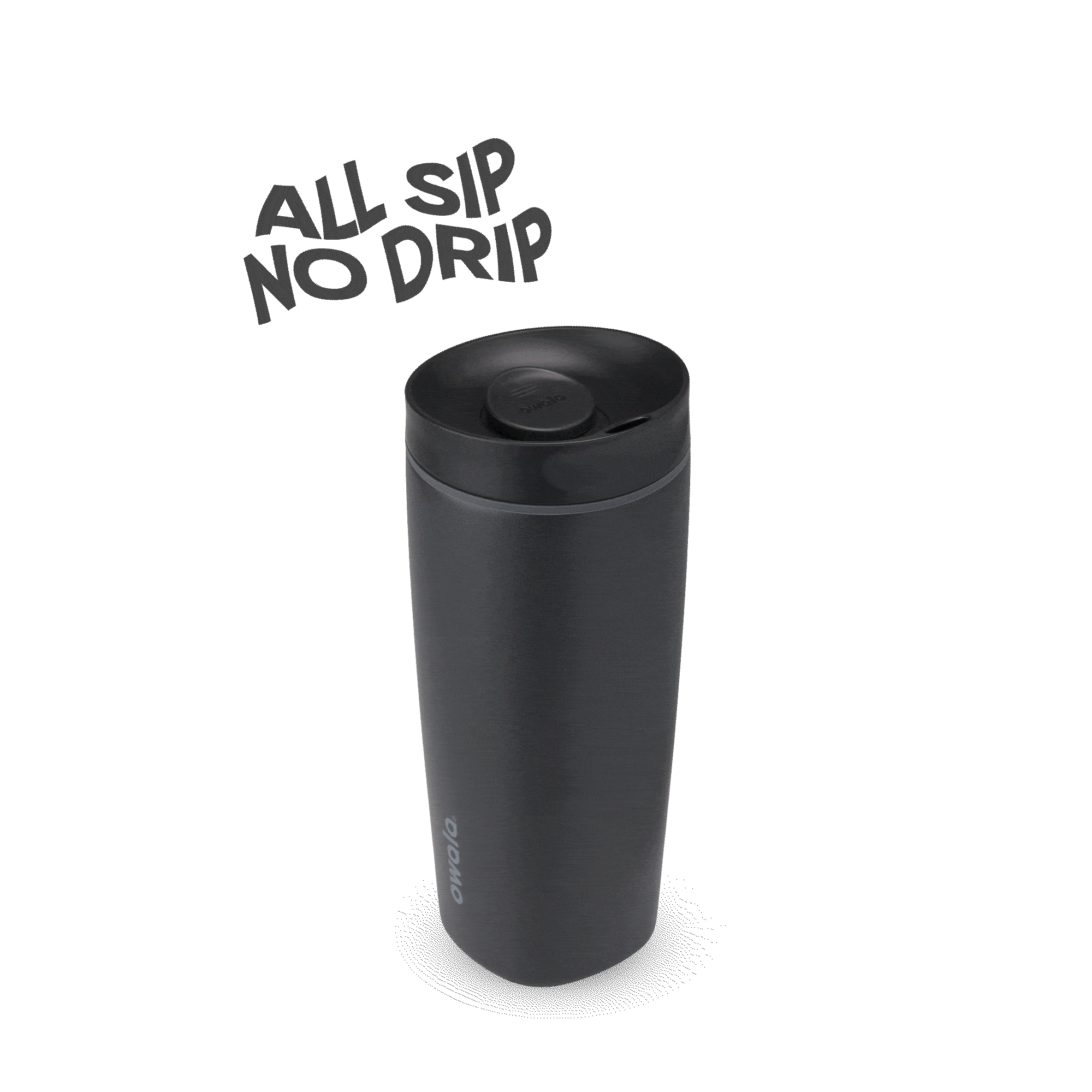 SmoothSip Slider 20oz in Very Very Dark, rotating view