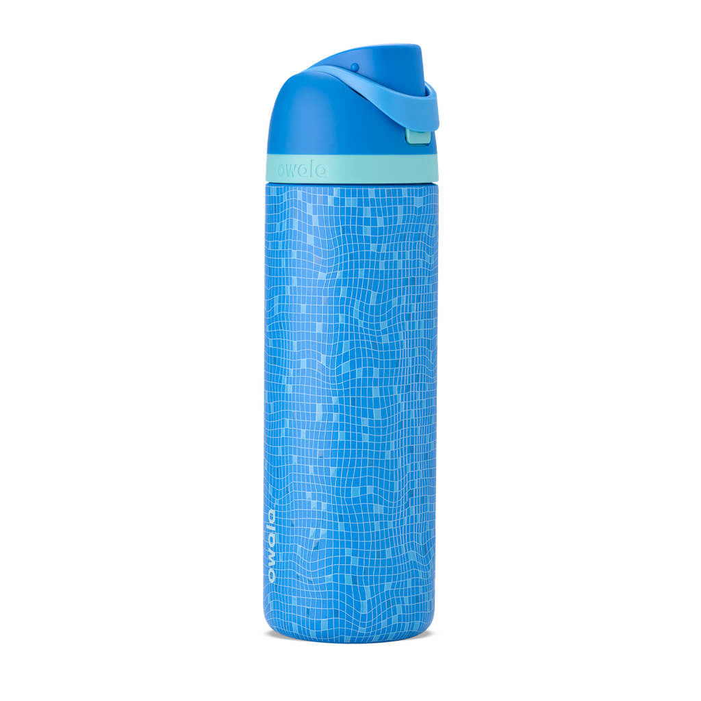 Owala Birthday Bash Take a Dip 24oz FreeSip bottle in bright blue