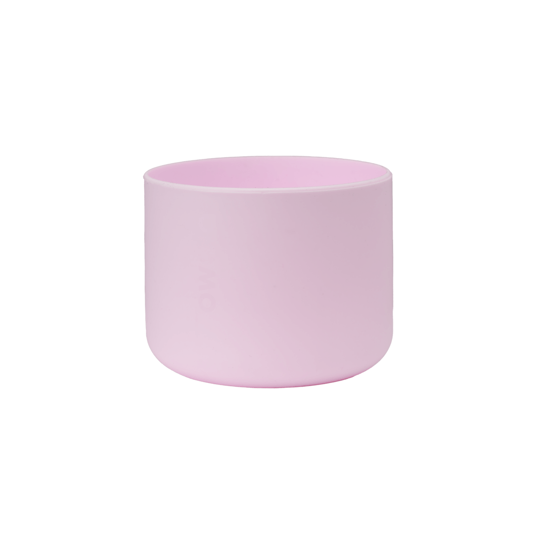 Bottle Boot 32oz in light pink silicone; medium cylindrical form