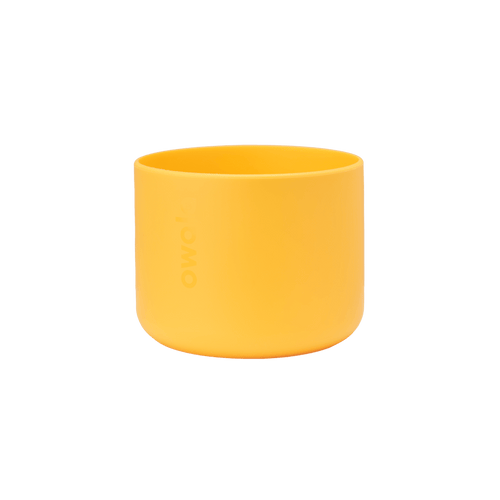 Owala Bottle Boot 32oz in bright yellow, silicone shown solo