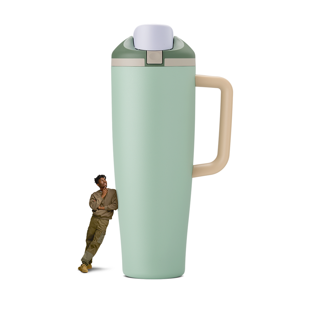 FreeSip Tumbler 40oz in Eucalyptus