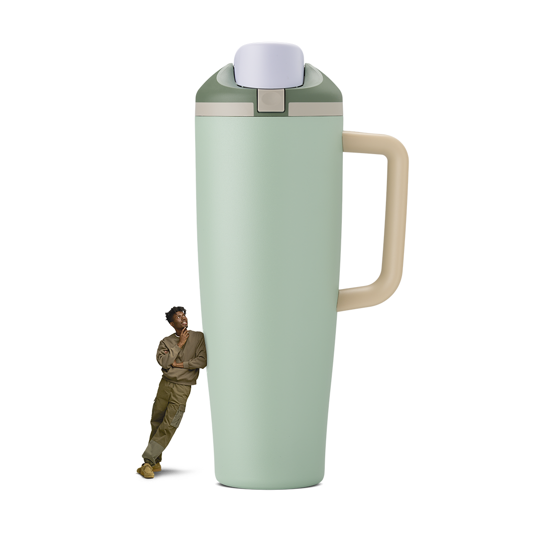 FreeSip Tumbler 40oz in Eucalyptus