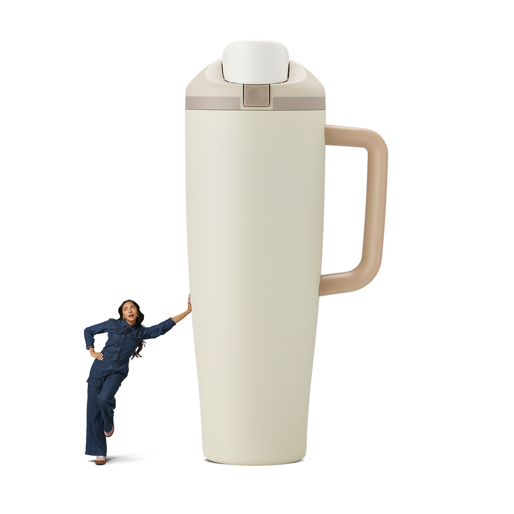 FreeSip Tumbler 40oz in Lightly Toasted