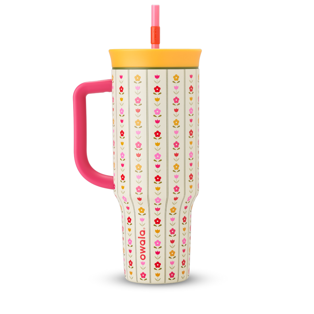 40oz Tumbler in Flower Crown