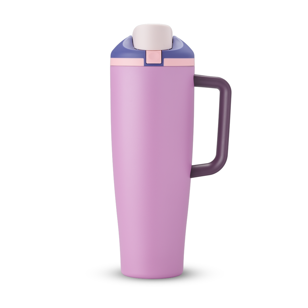 FreeSip Tumbler 40oz Pretty in Purple