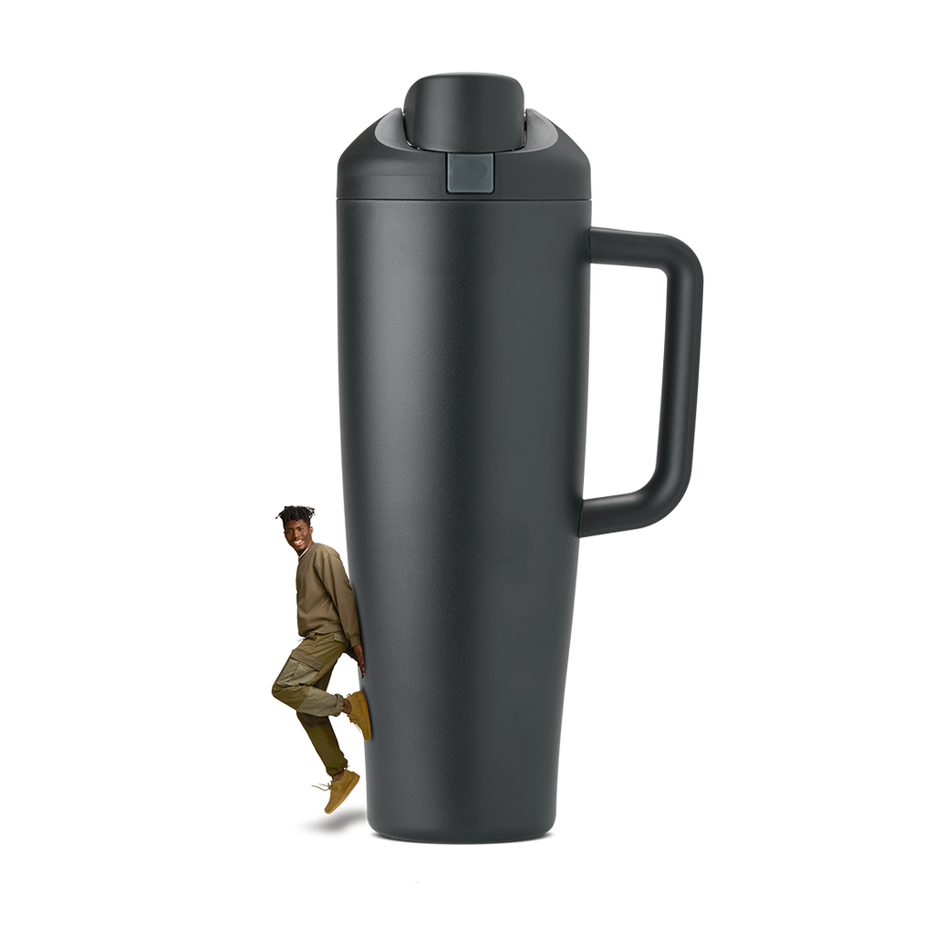 FreeSip Tumbler 40oz in Very Very Dark