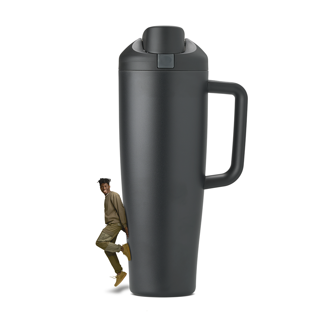 FreeSip Tumbler 40oz in Very Very Dark