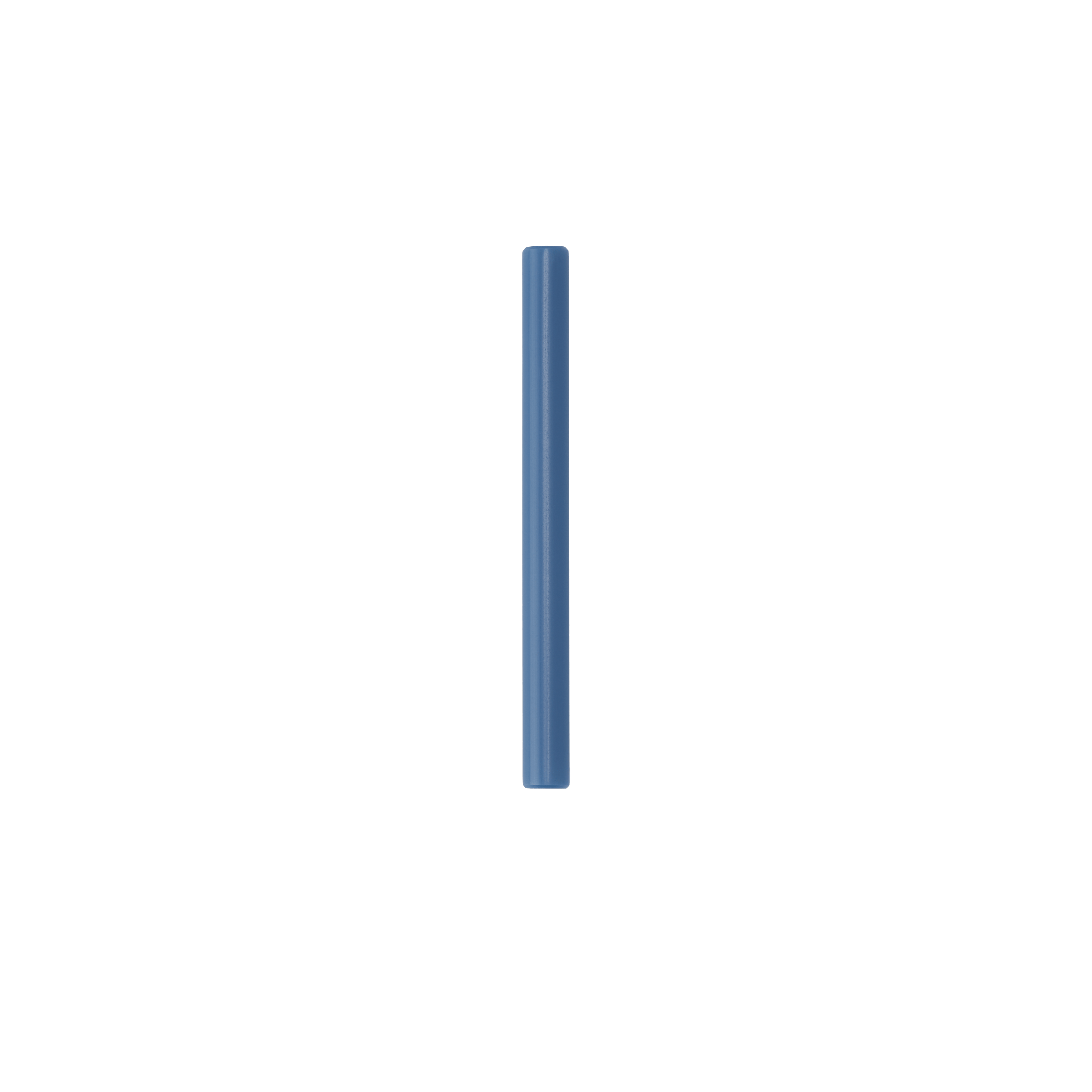 Owala Replacement Kids Tumbler Straw in Blue; single short solid medium blue straw