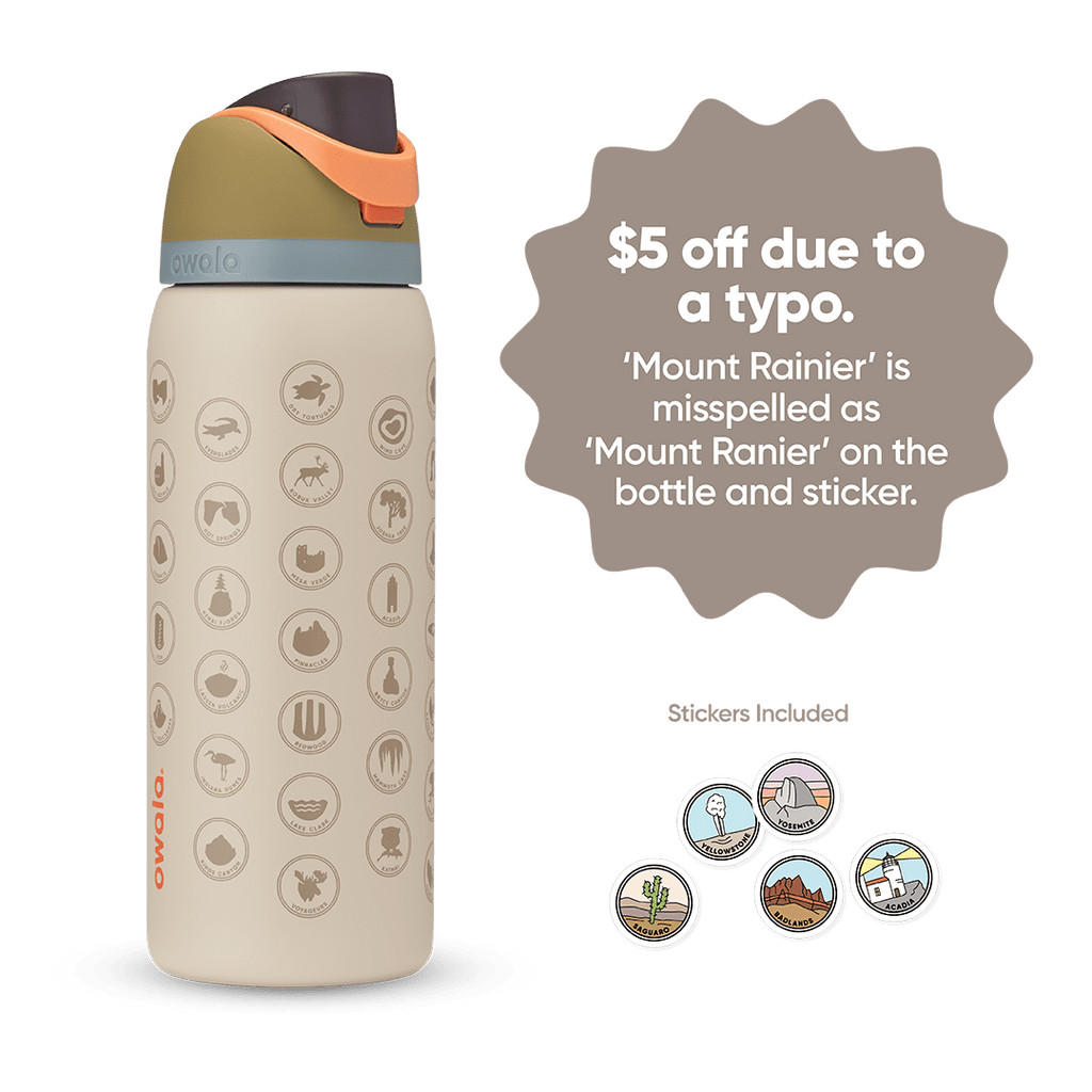 Great American Road Trip FreeSip in Mount Rainier (sand-beige body printed