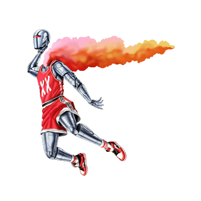 Get Your Head In The Game sticker illustration