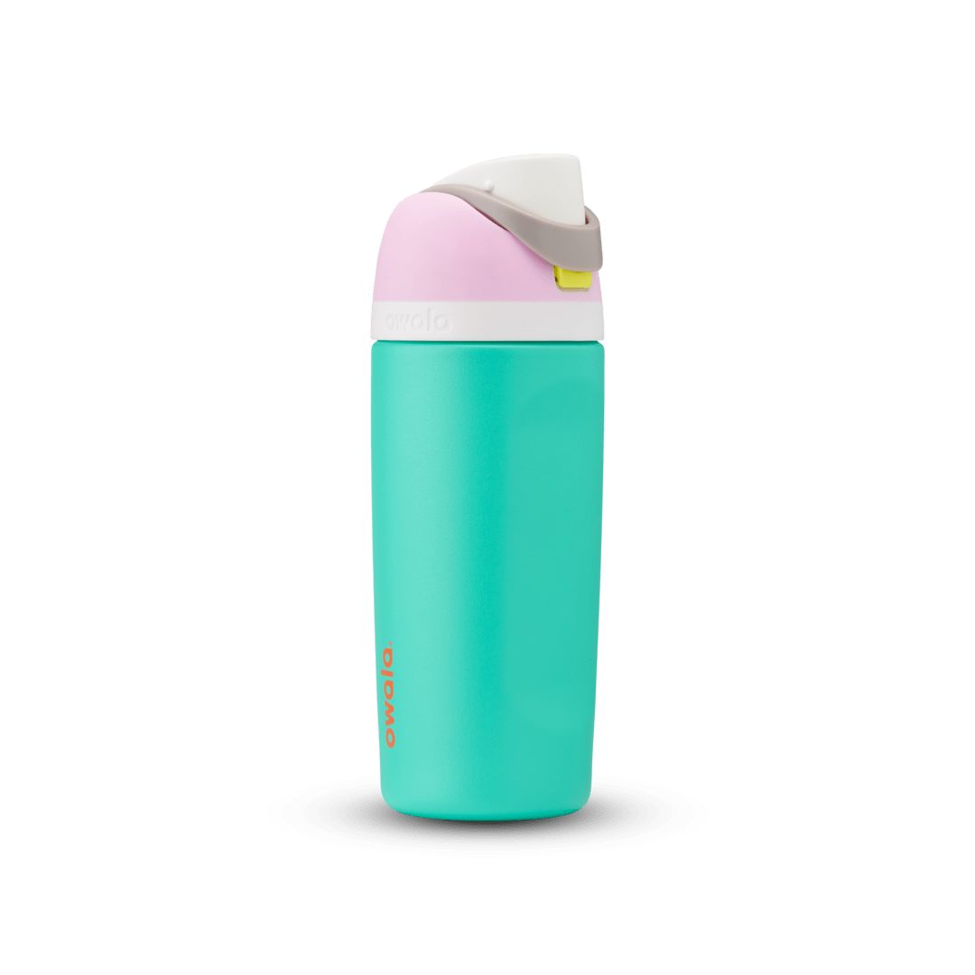 Owala Kids' FreeSip bottle in bright teal
