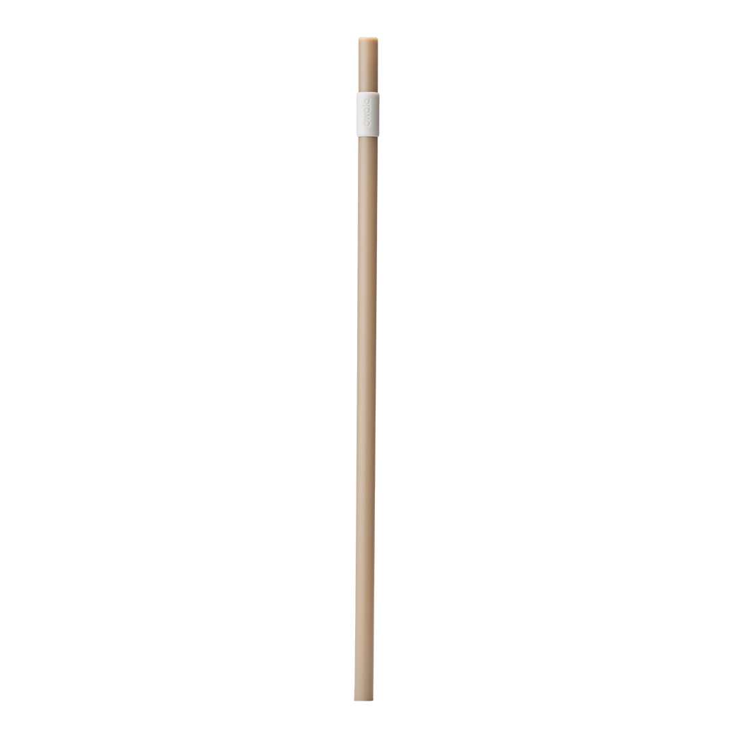 Owala 301mm Replacement Straw in natural tan body with white connector near the top (Down to Earth colorway)
