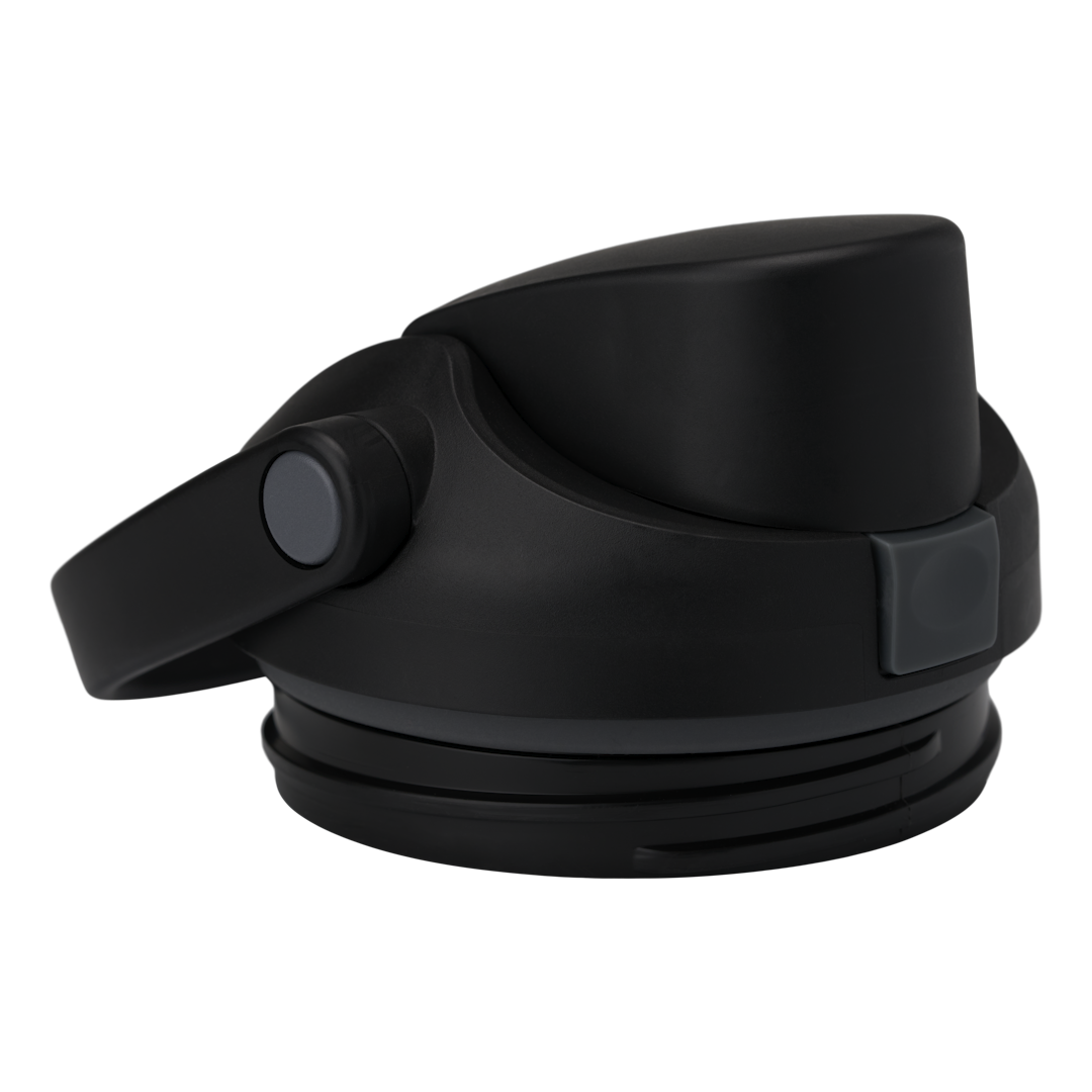 FreeSip Sway 30oz replacement lid in Very, Very Dark, matte black dome-shaped lid with black flip cap and dark carry loop
