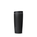 SmoothSip Slider 20oz in Very, Very Dark, matte black body with dark charcoal slider lid