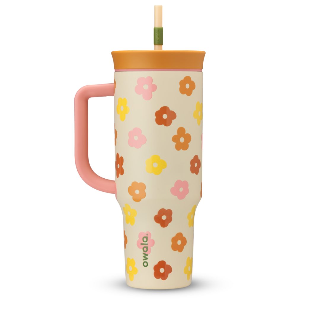 Owala 40oz Tumbler in Petals for Peace