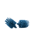 2-in-1 Bottle Brush replacement brush heads, medium blue; pair of two scrub heads