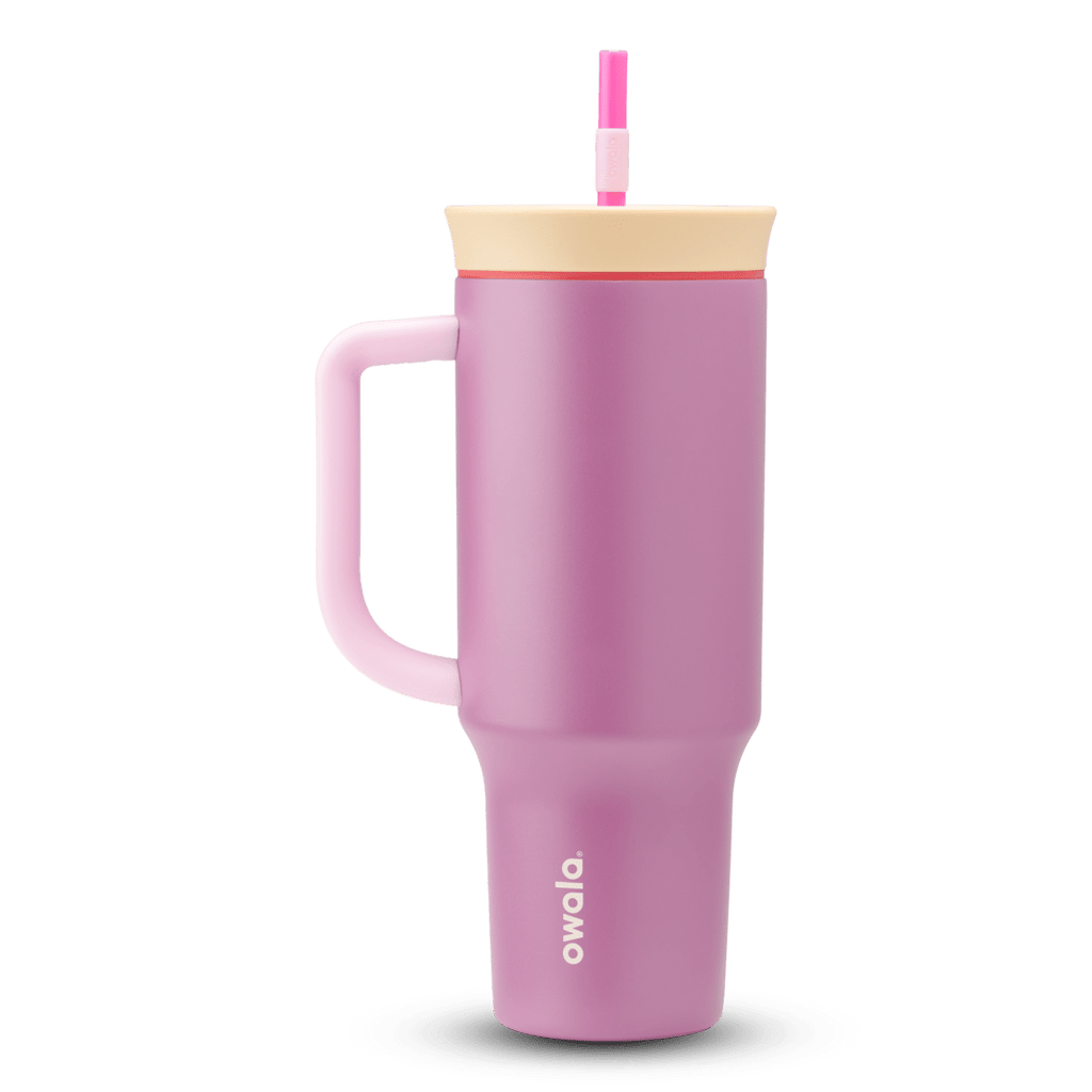 40oz Tumbler in soft orchid purple (Smell the Roses)