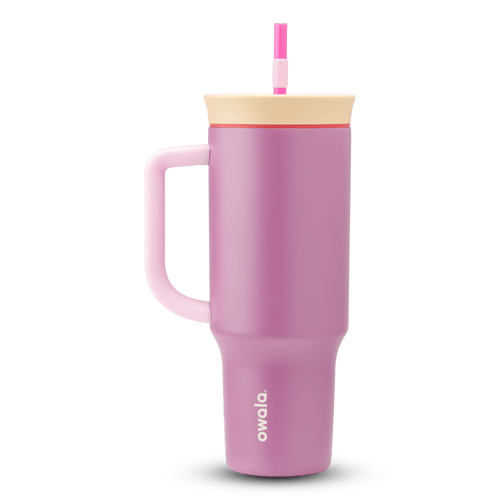 40oz Tumbler in soft orchid purple (Smell the Roses)