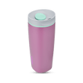 SmoothSip Slider 20oz, light mauve purple body with silver and mint green accent lid